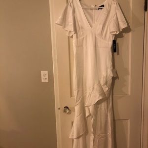 NWT Eternal Bond White Satin Dress (Lulus)